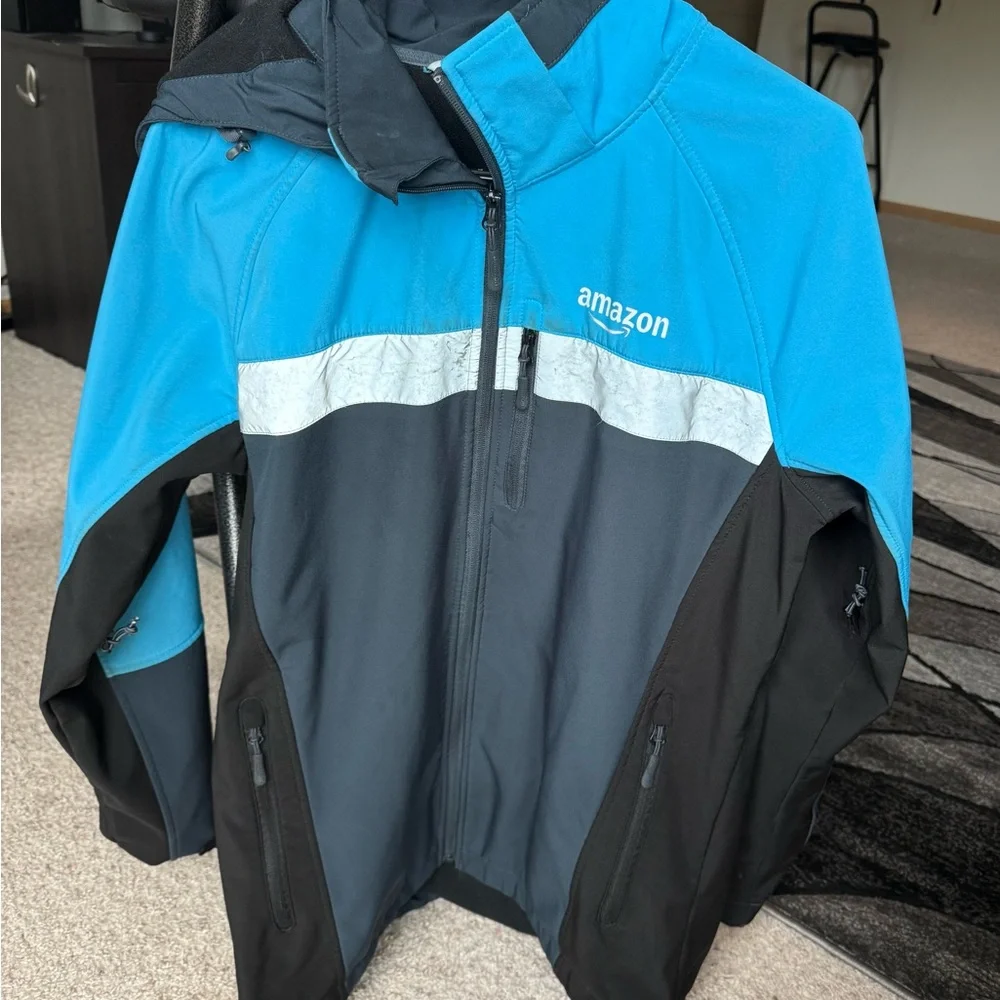 Amazon Fleece Lined Midweight Coat Size Large - Picture 6 of 10